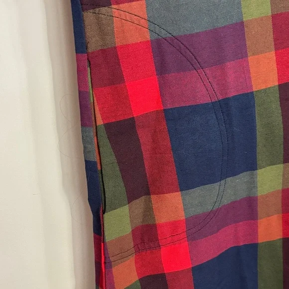 SHEIN Plaid Mini Dress - Red, Green, and Navy 1X - Picture 4 of 5